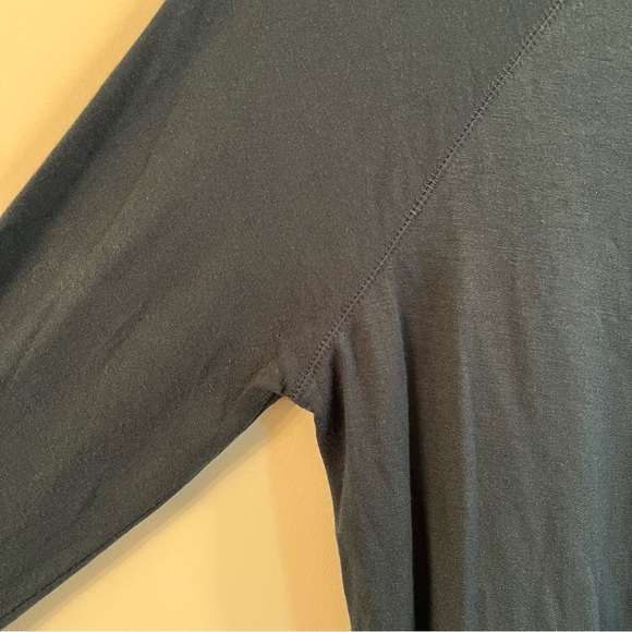 Women’s Athleta teal serenity cross cross front pullover sweater size small S - Picture 4 of 7